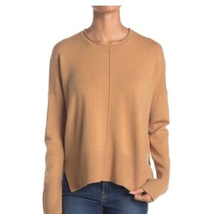 FRENCH CONNECTION
Scoop Neck Long Sleeve Sweater In Camel